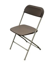 Brown folding chair, Metal Folding Chairs, Trade Show Furniture X10