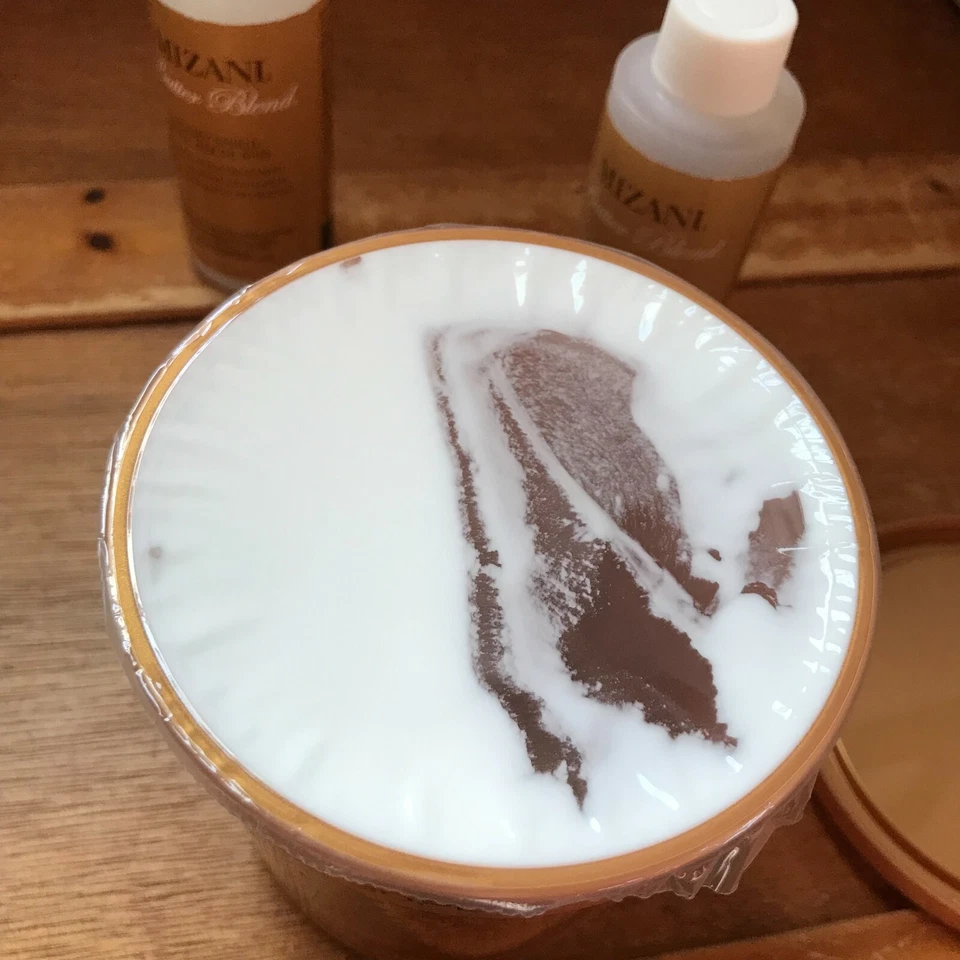 Juego de relajante Mizani mezcla de mantequilla medio/normal y protector de miel cuero cabelludo profesional sin usar Foto 4 de 4