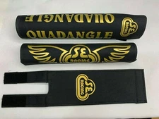 SE QUADANGLE Pad Set frame handlebars bar Stem bmx20"  Re Made black gold