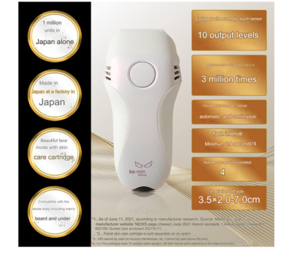 Mtech KE-NON Home Hair Remover Whole Body Pink Gold From Japan | eBay