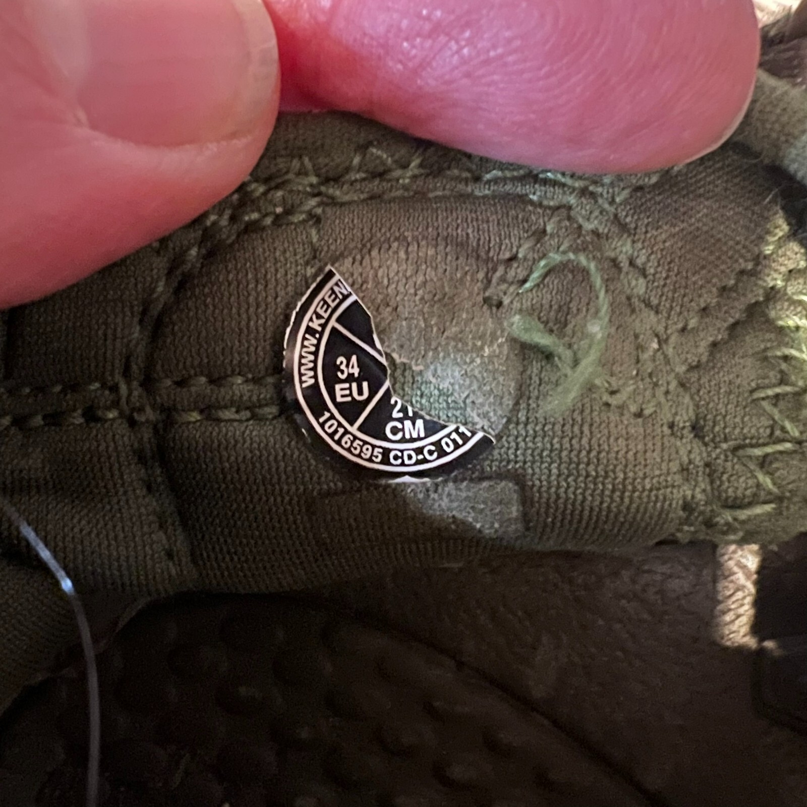 Sandali scarpe bambino Keen Newport verde mimetico outdoor zoppicante acqua taglia 2 anni