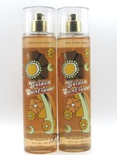 BATH  BODY WORKS GOLDEN SUNFLOWER BODY MIST SPRAY 8 OZ LOT OF 2 PCS 