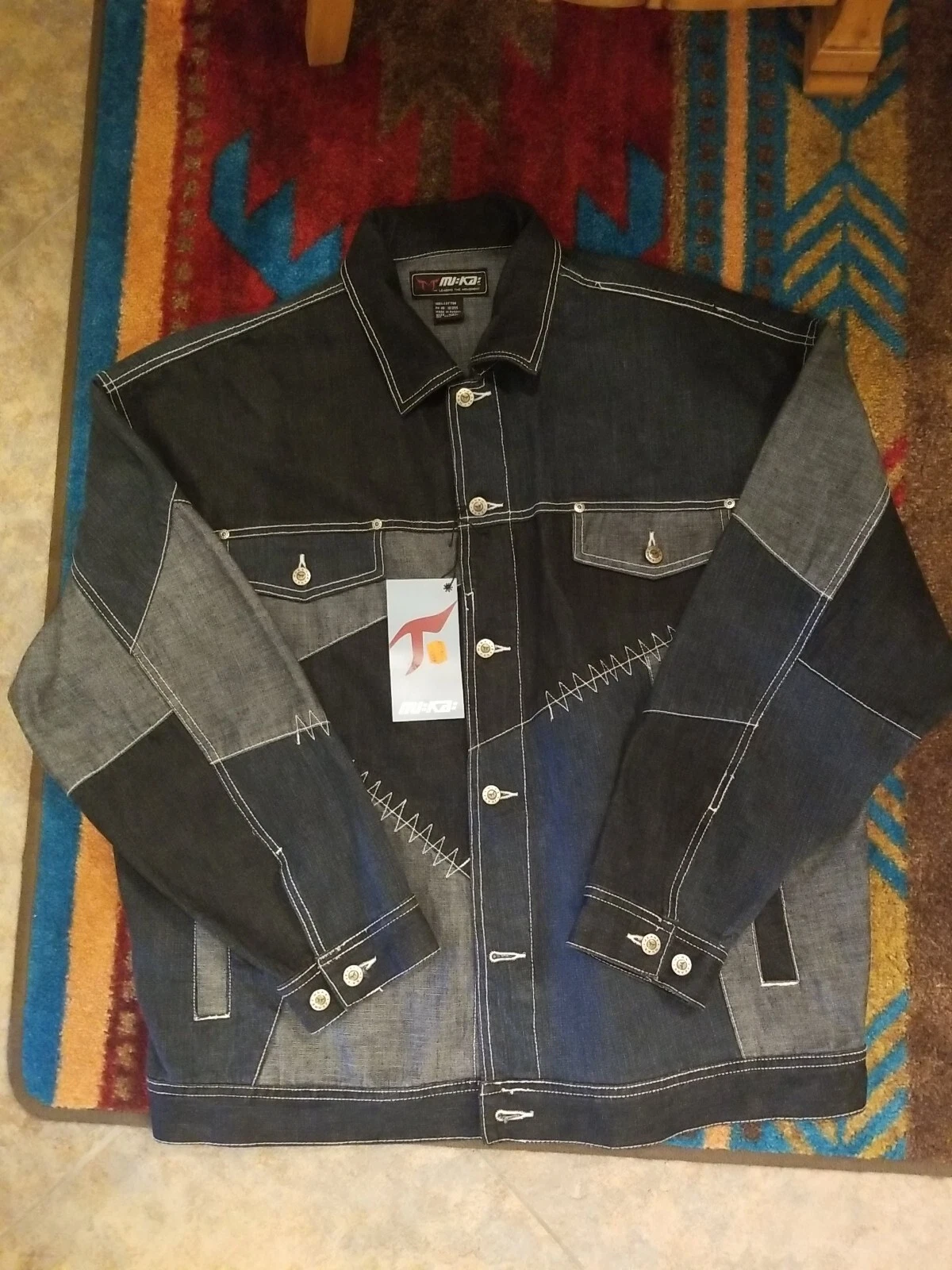 Muka Jeans Denim Jacket Made In Russia Size XXL
