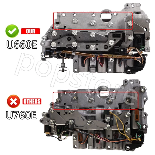 U660E U661E Transmission Valve Body W/ 7 Solenoid for Toyota Camry Verso Sienna - Picture 2 of 13