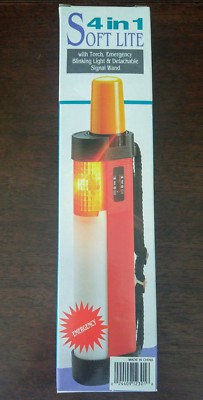 4 in 1 Soft Lite Camping Emergency Light Torch Blinking Detachable Signal Wand