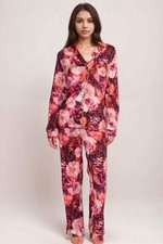 Johnny Was Rosas The Carly Long Pajama Set MS8224-R