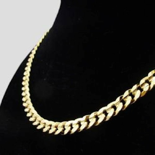 Exclusive! SG1204 24K Gold Plated Chain Necklace Bracelet, All Lengths 12mm Wide - Picture 10 of 10