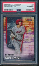 PSA 10 SHOHEI OHTANI 2021 BOWMAN'S BEST #67 LOS ANGELES DODGERS GEM MINT