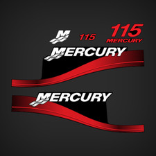 Outboard Motor Decals for Mercury 115hp Top C...