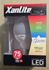 AMPOULE BLANC ET COULEURS XANLITE E27 AVEC TELECOMMANDE