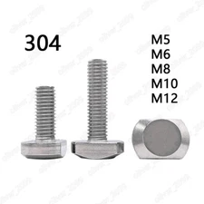 304 Stainless Steel T-Slot Bolts T-Slot Screws M5 M6 M8 M10 M12
