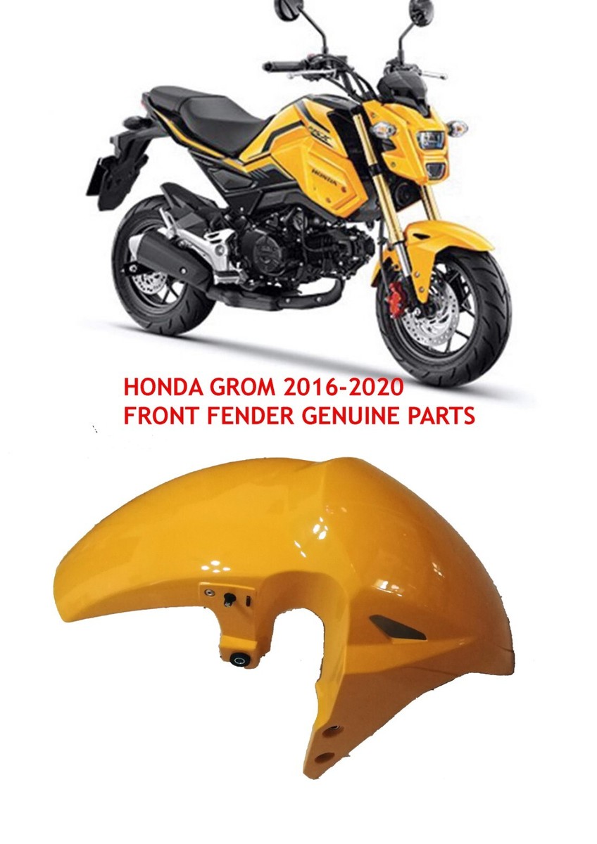 HONDA 125 MSX FRONT FENDER YELLOW GROM 2016-20 MUDGUARD