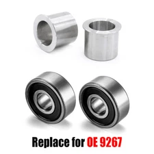 3/4" Sealed Wheel Bearing + Reducers 1" to 3/4" Axle Spacers For Harley Big Twin