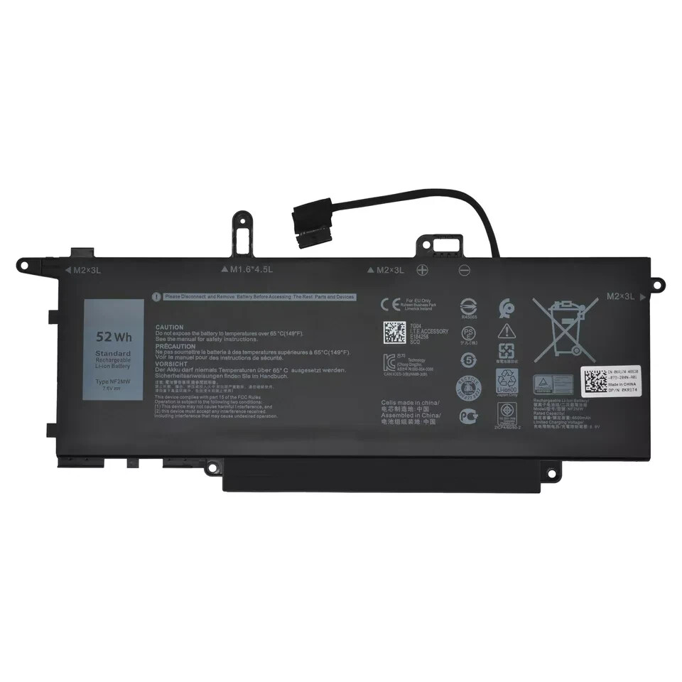 52Wh NF2MW Battery Dell Latitude 7260 7270 7400 9410 2-in-1 0C76H7