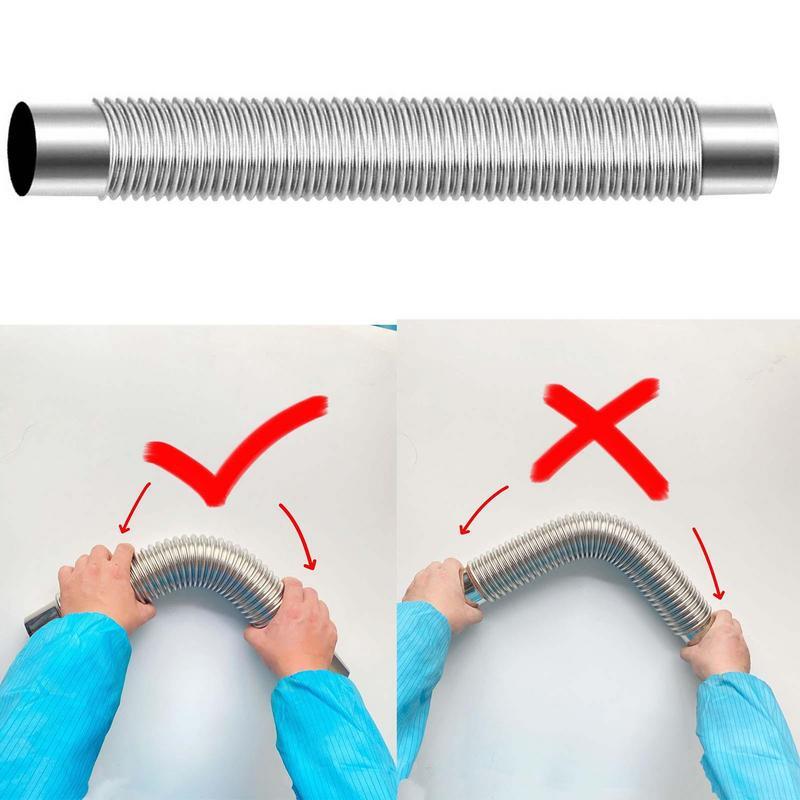 Wood Stove Pipe Stainless Steel Flue Exhaust Stove Pipe Adjustable Ducting  New | eBay