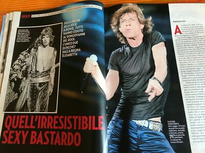 ROLLING STONES 12 CLIPPINGS BERICHTE ITALIENISCHE SAMMLUNG Mick Jagger