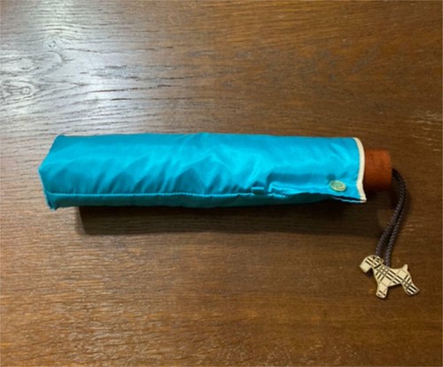 burberry logo folding umbrella