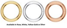 14K Solid Gold Round Open Jump Rings 18 Gauge 1mm Thick Chain End Range 2-9mm ID