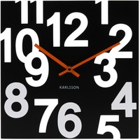 Present Time Random Black Wooden 29.5cm Wall Clock Present Time Random Black Wooden 29.5cm Wall Clock