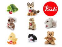 Trudi Peluche Trudini Lupo Gatto Pulcino Tartaruga Koala Coniglio Marmotta Orso