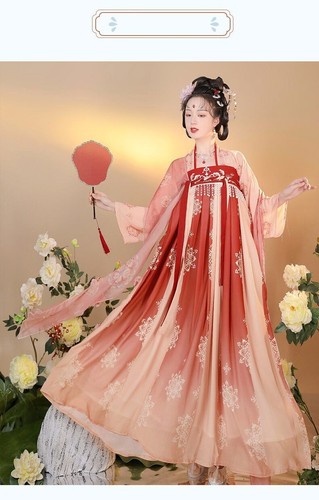 Chinese Style Hanfu Red Cosplay Costumes Dress Woman Stage Wear Dance Dress Gift - Picture 16 of 32