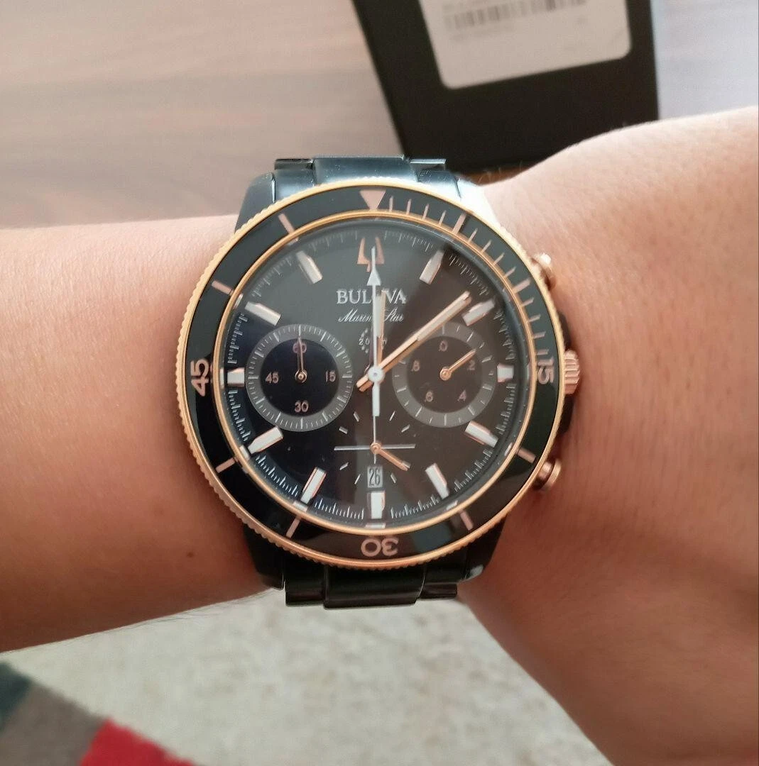 Bulova marine cheap star band