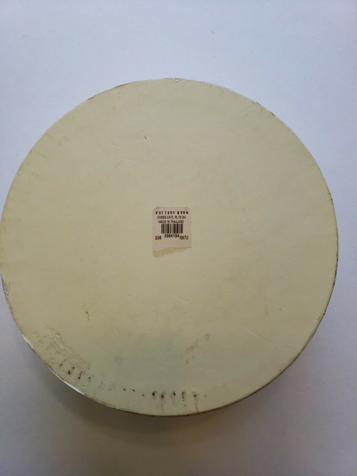 Pottery Barn Cheese Cocktail Plates, Set Of 4 assorted in box. 2003 eBay