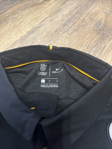 Nike Drifit Polo Shirt NFL Pittsburgh Steelers Football On Field Apparel NWT - Picture 6 of 11