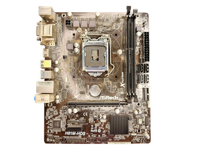 ASRock Mainboard H81M-HDS MircoATX DDR3 Sockel 1150 mit Blende