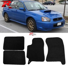 Fit 02-07 Subaru Impreza Wrx Sti Floor Mats Carpet Front Rear Nylon Black 4pc