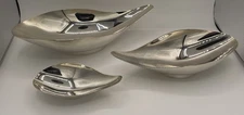 THREE Modernist REED & BARTON #64 65 68 Silverplate BOWLS  JOHN PRIP 1955 nestng