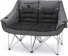 Camping Loveseat Couples Friends Families Double Camping Chair Foldable Two