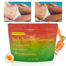 New Daily Tanning Gummies Supplement - 60 Gummies 30-Day Supply
