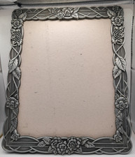 Vintage Cast Metal Art Deco Rose Trellis Vines Photo Picture Frame 8"x10"
