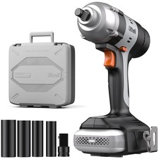 Cordless Impact Wrench Set - 5 Torque Settings, 5 Sockets
