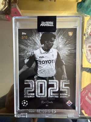 Rui Costa 2025 New Year Black Parallel 5/10 Topps Total Football Fiorentina