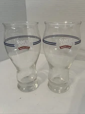 LOT (2) SAMUEL ADAMS TALL 7” Beer Pint Glasses.