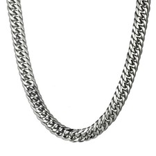 Men's High Polished Chunky Heavy Wide Miami Cuban Curb Chain Necklace 19MM/22MM