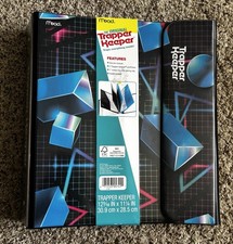 Mead Original Trapper Keeper Retro Binder Portfolio Folders Geometric Shapes