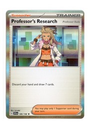 Professor's Research (Professor Sada) 189/198 Holo Rare Scarlet & Violet Base Set