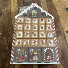 Heaven Sends Novelty Gingerbread Wooden Christmas Light Up Advent Calendar #102