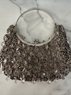 Unbranded Champagne With Purplesence Color Jewels Evening Purse