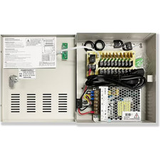 9 Channel Power Box Security Camera 12V DC 10A Amp CCTV DVR Power Supply Switch
