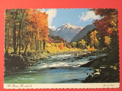 Mt. Abram Postcard -  Colorado / 12,800 ft.  -  Scalloped Edge  / Approx. 4''x6''
