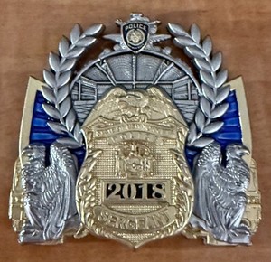 NYPD Police MTA Police Sergeant & Patrolman Medallion (Super Large)