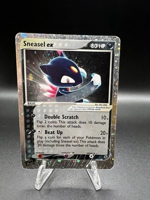 Sneasel EX 103/109 EX Ruby & Sapphire Ultra Rare Holo Pokemon TCG DAMAGED SWIRL 