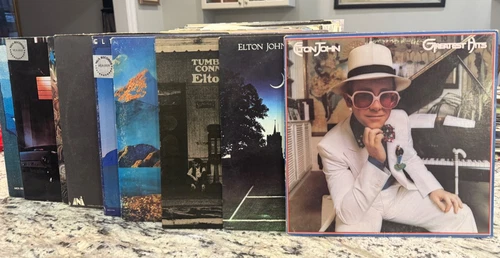 ELTON JOHN 10X VINYL LP LOT GREATEST HITS  I & 2 TUMBLEWEED DONT SHOOT FANTASTIC