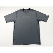 O'Neill Basic Skins Rash Guard Sun Shirt UPF 50 Stretch Surf Swim Gray Men's XL