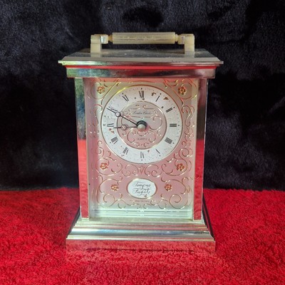 Tempus Fugit West Germany Silber Kaminuhr nur Deko