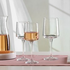 Pasabahce Iconic 340 & 430cc Wine Glasses Clear Glass Goblets Stemware Barware